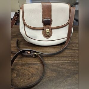 Vintage Coach Sheridan Mayfield Purse Bag #4224 White Tan 1994 EUC!